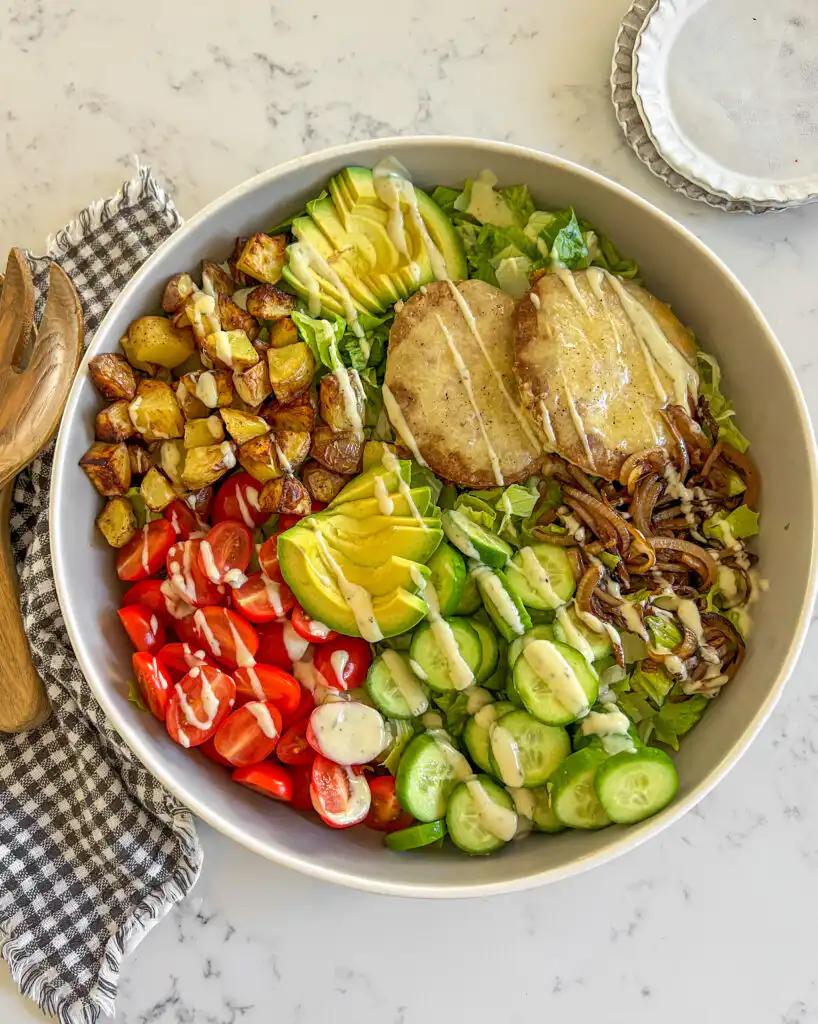 healthy cheeseburger salad