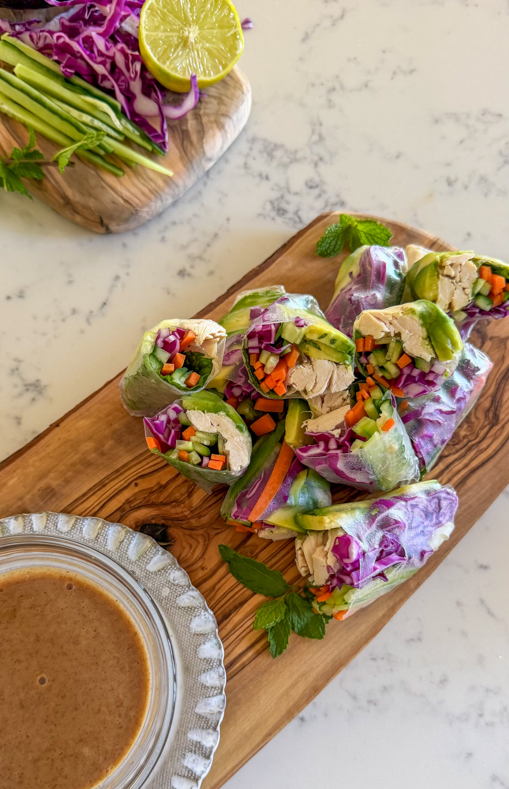 Fresh Chicken Summer Rolls
